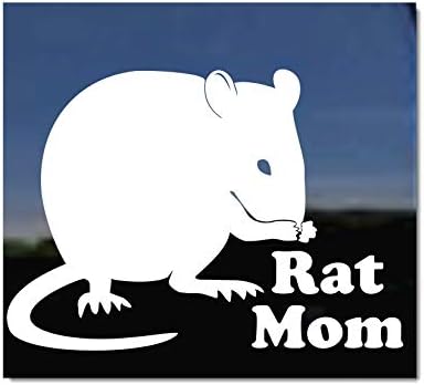 עכברוש אמא | מדבקות חלונות RV RV RAT של Nickerstickers® Pet Pet Vinyl